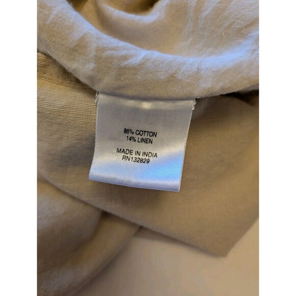 TULAROSA Floral Linen Blend Mini Dress Sz XS Peasant Cottage Boho Chic Coquette - Picture 10 of 14